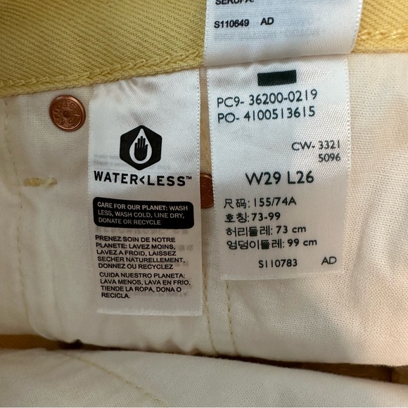 Free People x Levi’s Fresh 501 Original Cropped Jeans Size 29 - Picture 10 of 10